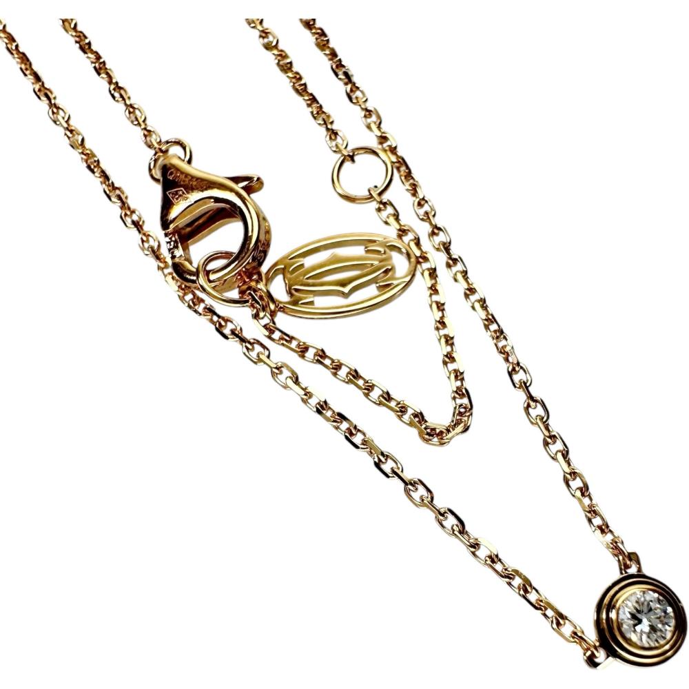 CARTIER/カルティエ】 ダイヤモンド ネックレス ダムール XS K18PG