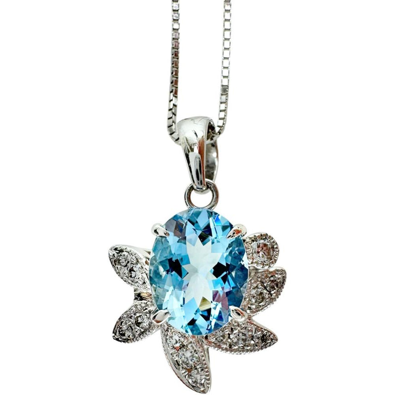 サンタマリアアクアマリン 1.53ct ダイヤモンド 0.20ct ネックレス K18WGホワイトゴールド 18金 5.2g 45cm レディース
【中古】【真子質店】【NN】




【KDMi】