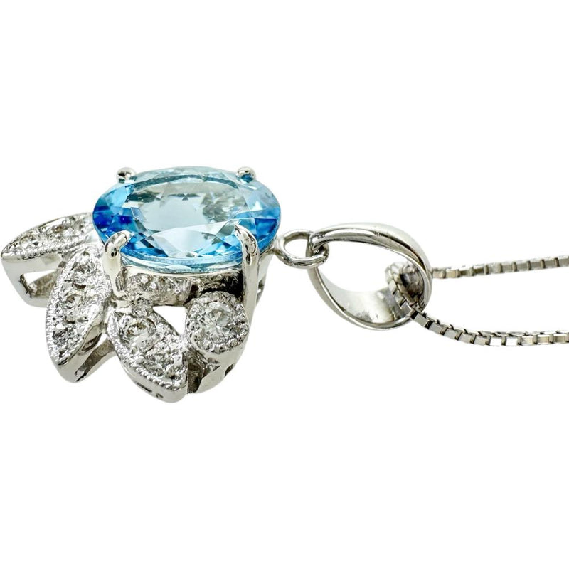 サンタマリアアクアマリン 1.53ct ダイヤモンド 0.20ct ネックレス K18WGホワイトゴールド 18金 5.2g 45cm レディース
【中古】【真子質店】【NN】




【KDMi】