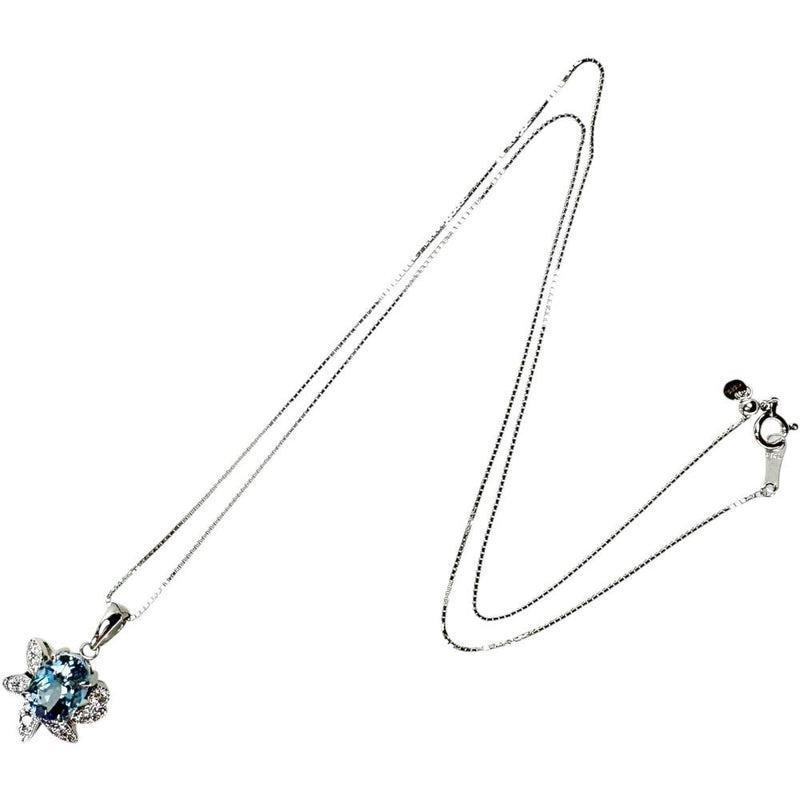 サンタマリアアクアマリン 1.53ct ダイヤモンド 0.20ct ネックレス K18WGホワイトゴールド 18金 5.2g 45cm レディース
【中古】【真子質店】【NN】




【KDMi】