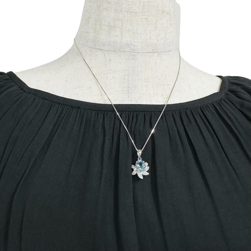 サンタマリアアクアマリン 1.53ct ダイヤモンド 0.20ct ネックレス K18WGホワイトゴールド 18金 5.2g 45cm レディース
【中古】【真子質店】【NN】




【KDMi】