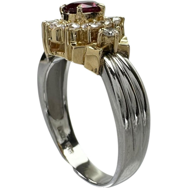 12.5号 ルビー 0.32ct ダイヤモンド 0.40ct リング・指輪 Pt900プラチナ/K18ゴールド 18金 6.0g レディース
【中古】【真子質店】【NN】




【Maxx】