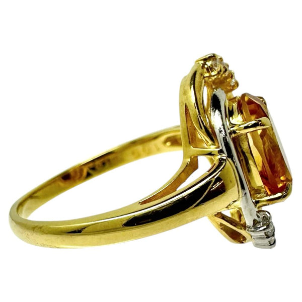 12号 シトリン 1.65ct ダイヤモンド 計0.08ct リング・指輪 K18ゴールド 18金/Pt900プラチナ 4.3g レディース
【中古】【真子質店】【NN】




【DDx】