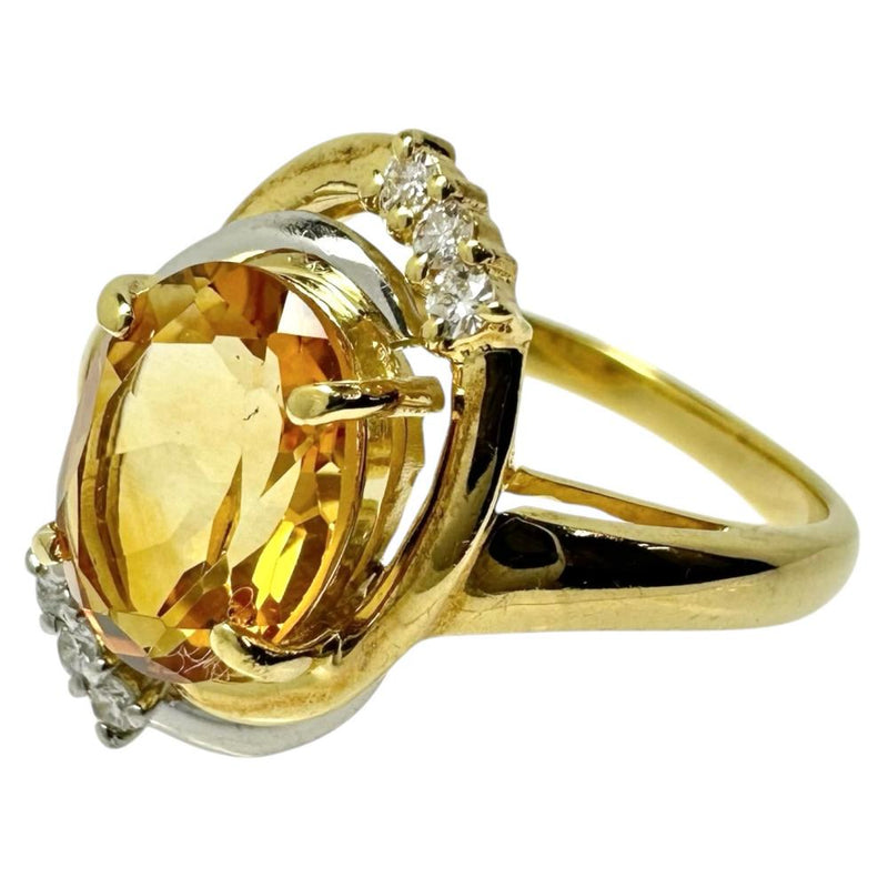 12号 シトリン 1.65ct ダイヤモンド 計0.08ct リング・指輪 K18ゴールド 18金/Pt900プラチナ 4.3g レディース
【中古】【真子質店】【NN】




【DDx】