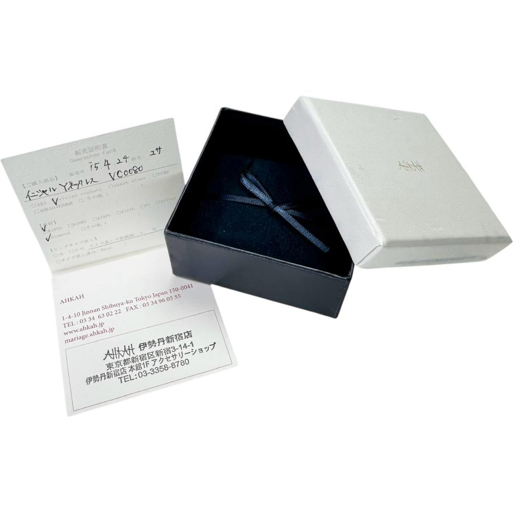 AHKAH/アーカー】 イニシャル「Y」 ダイヤモンド 計0.03ct ネックレス
