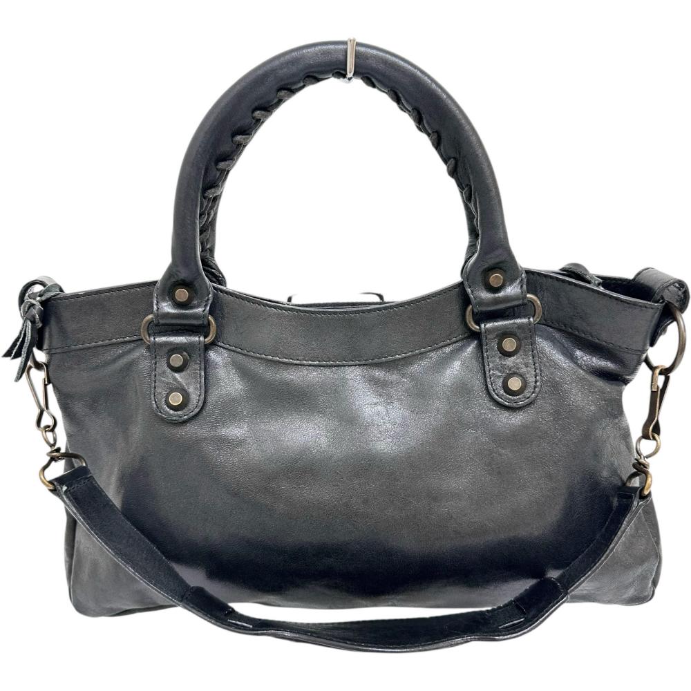 【美品】BALENCIAGA　ザ・ファースト BALENCIAGA バレンシアガ ザ ファースト バッグ レザー 103208
