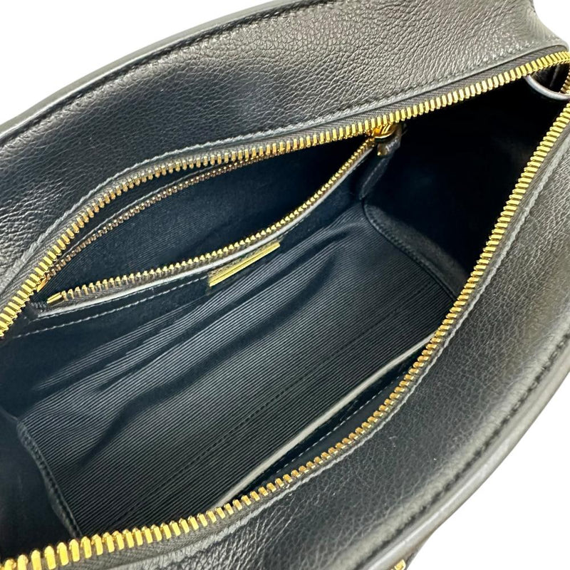 【PRADA/プラダ】 1BA164 2WAY ショルダーバッグ ハンドバッグ レザー ブラック/ゴールド金具 レディース【中古】【真子質店】【BL】 【IIxx】