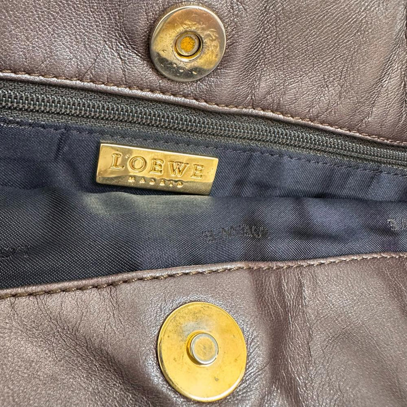 【LOEWE/ロエベ】 スクウェア　マチなし トートバッグ レザー ブロンズ/ゴールド金具 レディース【中古】【真子質店】【BL】




【Mox】