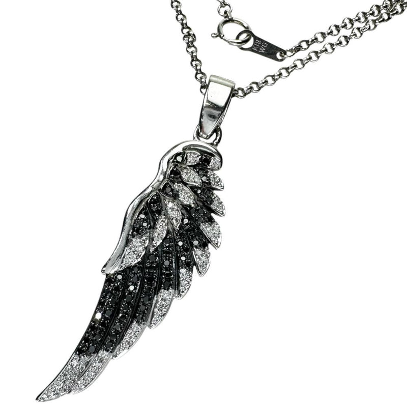 羽モチーフ  ブラックダイヤモンド 計0.35ct ダイヤモンド 計0.22ct ネックレス K18WGホワイトゴールド 18金 15.6g 50cm レディース
【中古】【真子質店】【NN】




【IMiIMo】