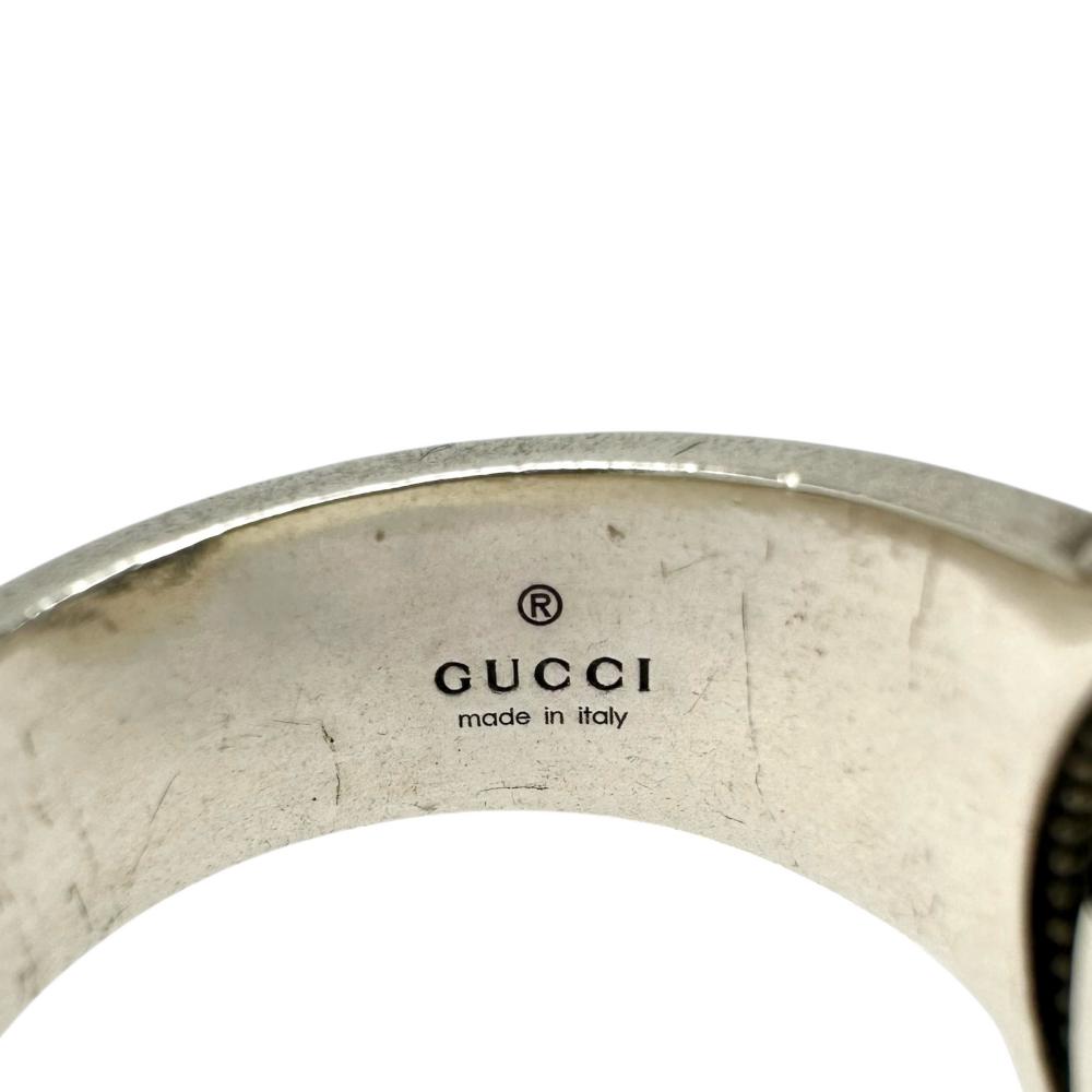 15号【GUCCI/グッチ】 インターロッキングG ターコイズ リング・指輪