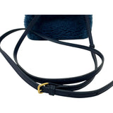 【FENDI/フェンディ】 マイクロピーカブー 2WAY ショルダーバッグ ハンドバッグ ムートン/レザー ブルー レディース【中古】【真子質店】【BL】 【Dxx】