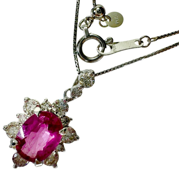 ピンクサファイア 1.534ct ダイヤモンド 0.56ct ネックレス Pt900プラチナ/Pt850プラチナ 3.8g 45cm レディース
【中古】【真子質店】【NN】




【IMaSK】