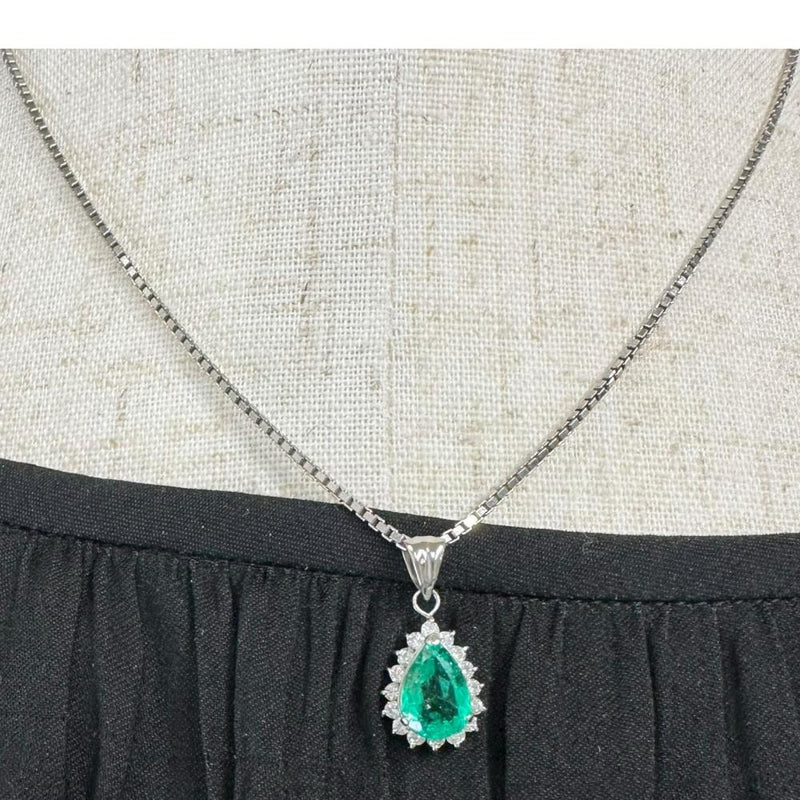 エメラルド 0.82ct ダイヤモンド 0.20ct ネックレス Ptプラチナ/Pt850プラチナ 7.0g 40cm レディース
【中古】【真子質店】【NN】




【YIY】