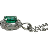エメラルド 0.90ct ダイヤモンド 0.65ct ネックレス Pt900プラチナ/K18WGホワイトゴールド 18金 6.5g 45.5cm レディース
【中古】【真子質店】【NN】




【ISxMa】