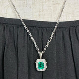 エメラルド 0.90ct ダイヤモンド 0.65ct ネックレス Pt900プラチナ/K18WGホワイトゴールド 18金 6.5g 45.5cm レディース
【中古】【真子質店】【NN】




【ISxMa】
