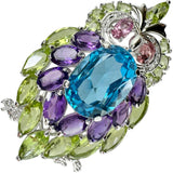 フクロウ ブローチ兼用 ブルートパーズ/ペリドット/ピンクトルマリン ダイヤモンド 0.10ct ペンダントトップ K18WGホワイトゴールド 18金 11.2g レディース
【中古】【真子質店】【NN】




【IYMox】