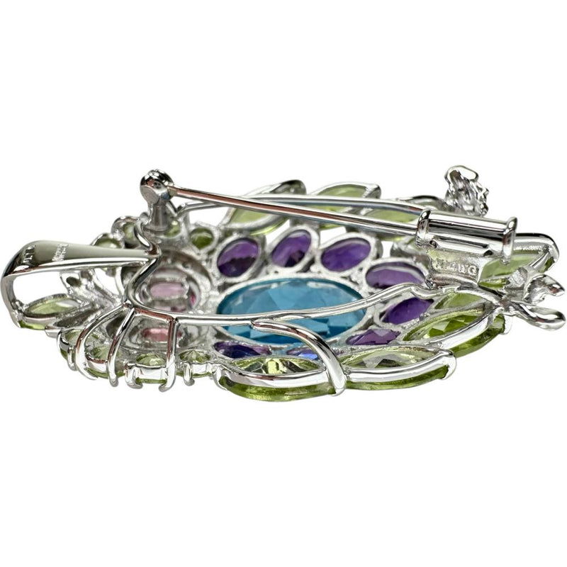 フクロウ ブローチ兼用 ブルートパーズ/ペリドット/ピンクトルマリン ダイヤモンド 0.10ct ペンダントトップ K18WGホワイトゴールド 18金 11.2g レディース
【中古】【真子質店】【NN】




【IYMox】