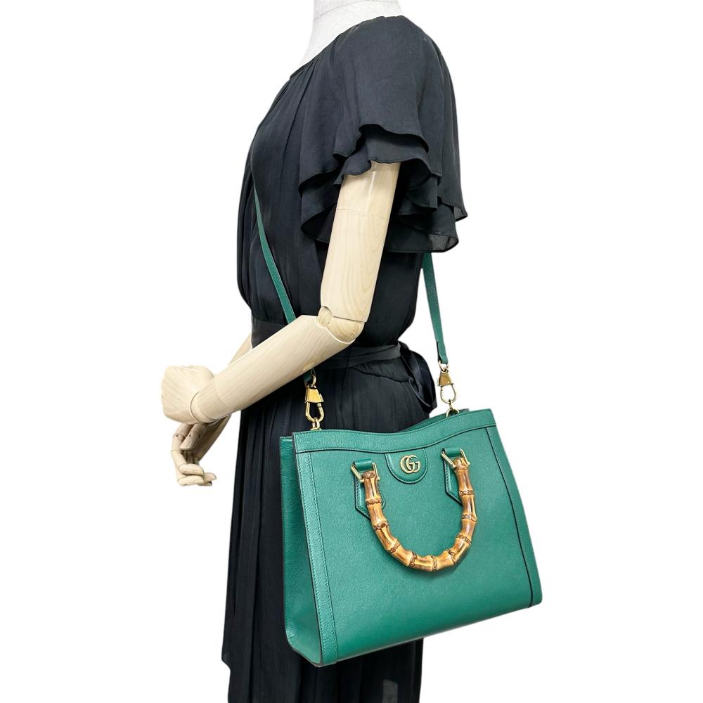 グッチ バンブー ダイアナ ハンドバッグ ショルダーバッグ 2WAY 282315 レザー レディース GUCCI 【1-0105359】 GUCCI（グッチ） （未使用 展示品）グッチ バンブー ダイアナ ミニ