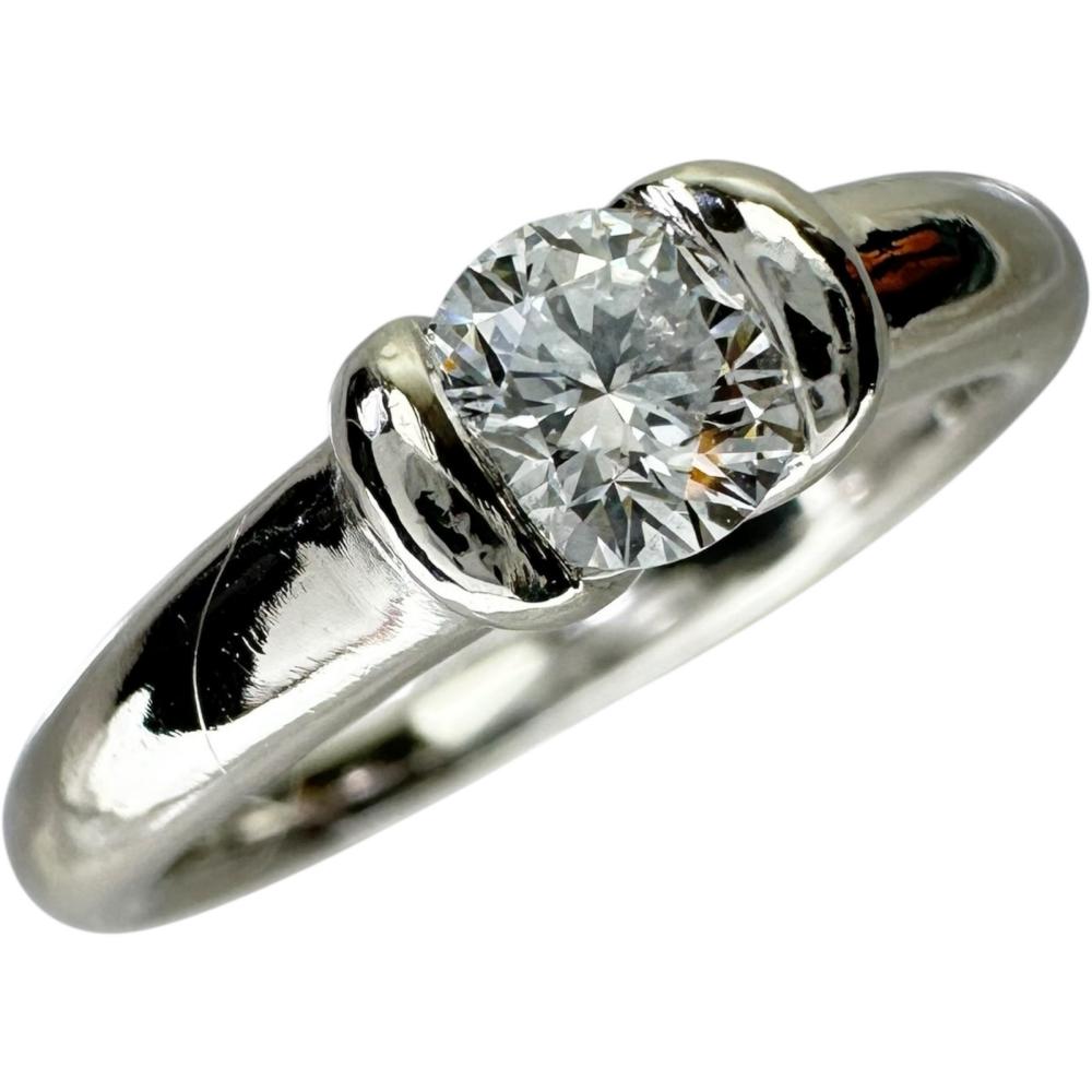 13号 ダイヤモンド（推定G-SI1-GOOD) 0.404ct リング・指輪 Pt900 