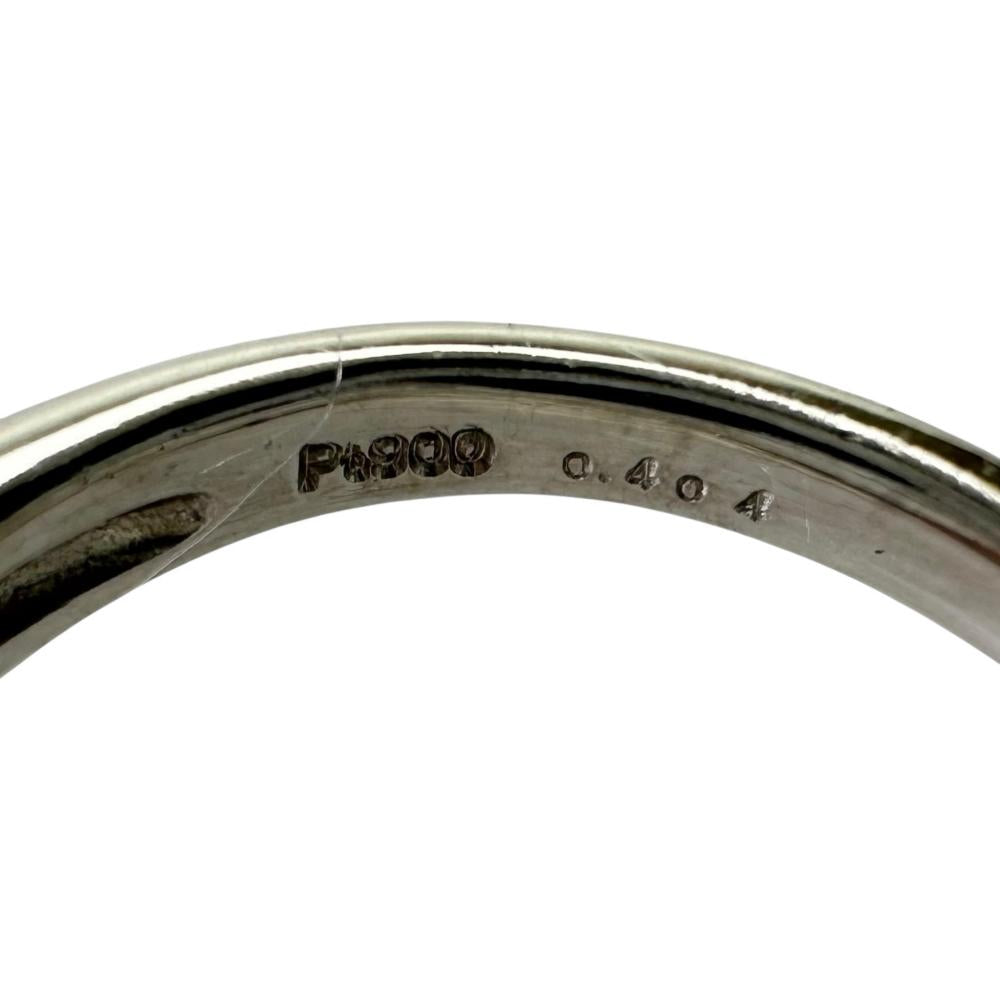 13号 ダイヤモンド（推定G-SI1-GOOD) 0.404ct リング・指輪 Pt900 