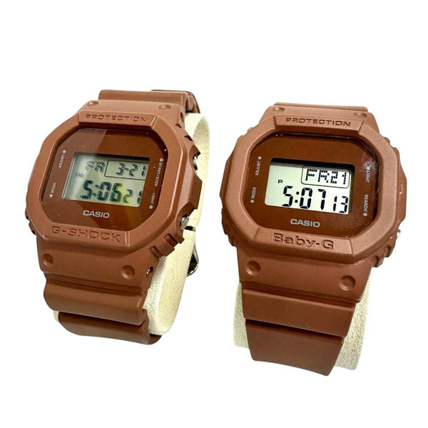 【CASIO/カシオ】 DW-5600ET/BGD-560ET G-SHOCK Baby-G 2本セット メンズ/レディース 腕時計 樹脂系/ステンレススチール/ラバー クオーツ 茶 メンズ
【中古】【真子質店】【NN】




【Max】