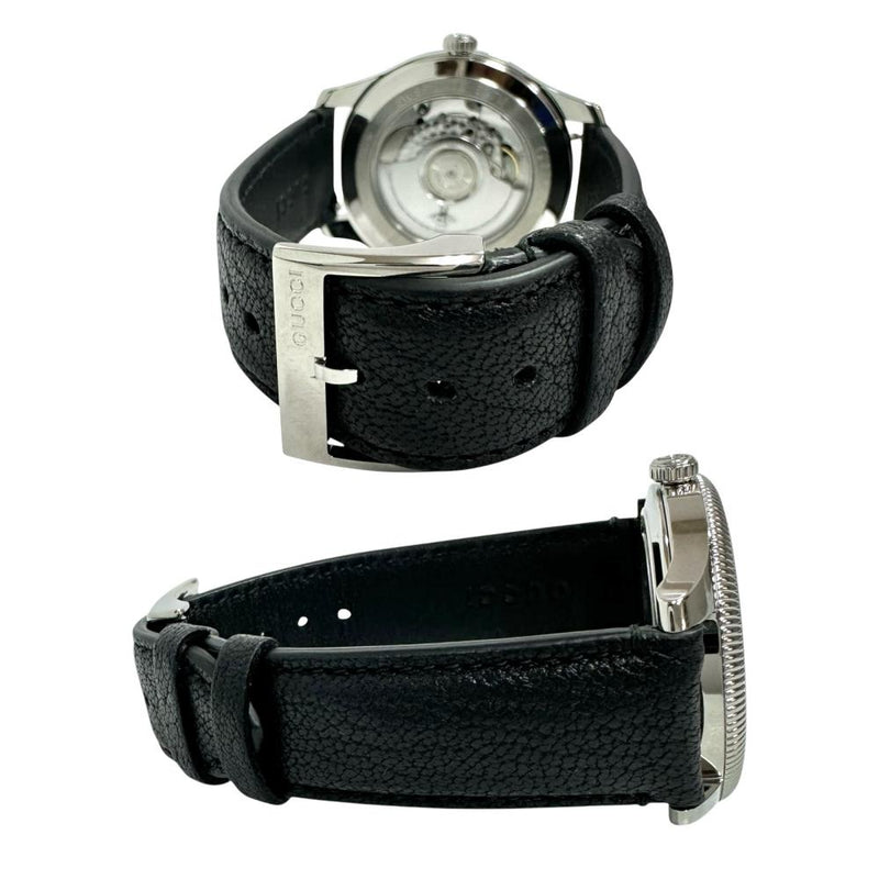 【GUCCI/グッチ】 Gタイムレス 126.3  腕時計 ステンレススチール/レザー 自動巻き/オートマ 黒文字盤/黒革ベルト メンズ
【中古】【真子質店】【GD】




【Yxx】