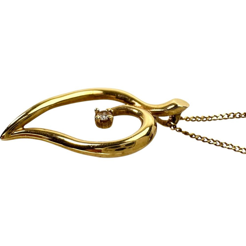 【TIFFANY&Co./ティファニー】 ダイヤモンド（1PD） ネックレス リーフハート K18ゴールド 18金 4.1g 46cm レディース
【中古】【真子質店】【BL】




【YIY】