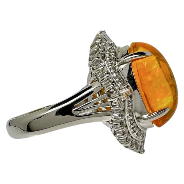 13号 ファイアオパール 5.28ct ダイヤモンド 計1.07ct リング・指輪 Pt900プラチナ 13.0g レディース
【中古】【真子質店】【NN】




【IISS】
