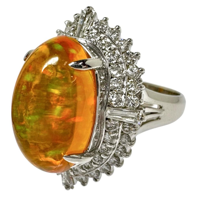 13号 ファイアオパール 5.28ct ダイヤモンド 計1.07ct リング・指輪 Pt900プラチナ 13.0g レディース
【中古】【真子質店】【NN】




【IISS】