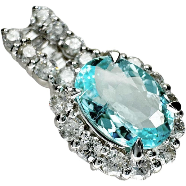 パライバトルマリン 0.67ct ダイヤモンド 計1.02ct ペンダントトップ K18WGホワイトゴールド 18金 1.9g レディース
【中古】【真子質店】【NN】




【YSMa】