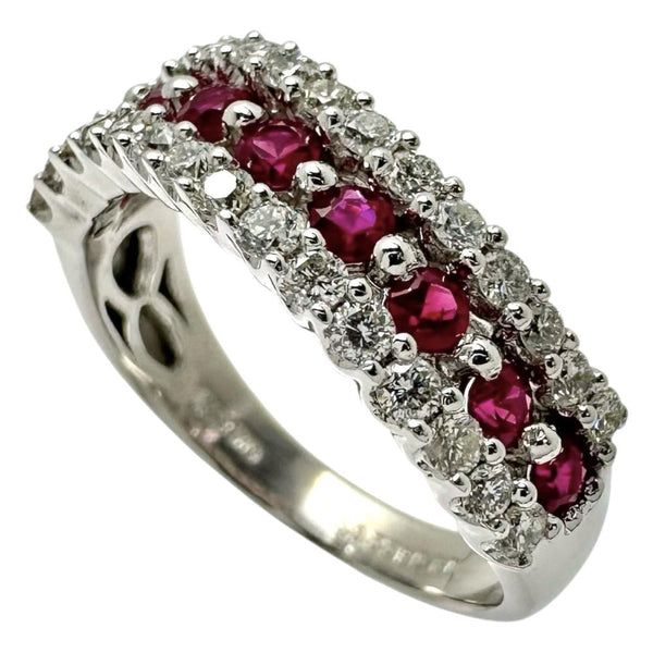 14号 ルビー 計0.60ct ダイヤモンド 計0.55ct リング・指輪 K18WGホワイトゴールド 18金 5.4g レディース
【中古】【真子質店】【NN】




【YxMo】