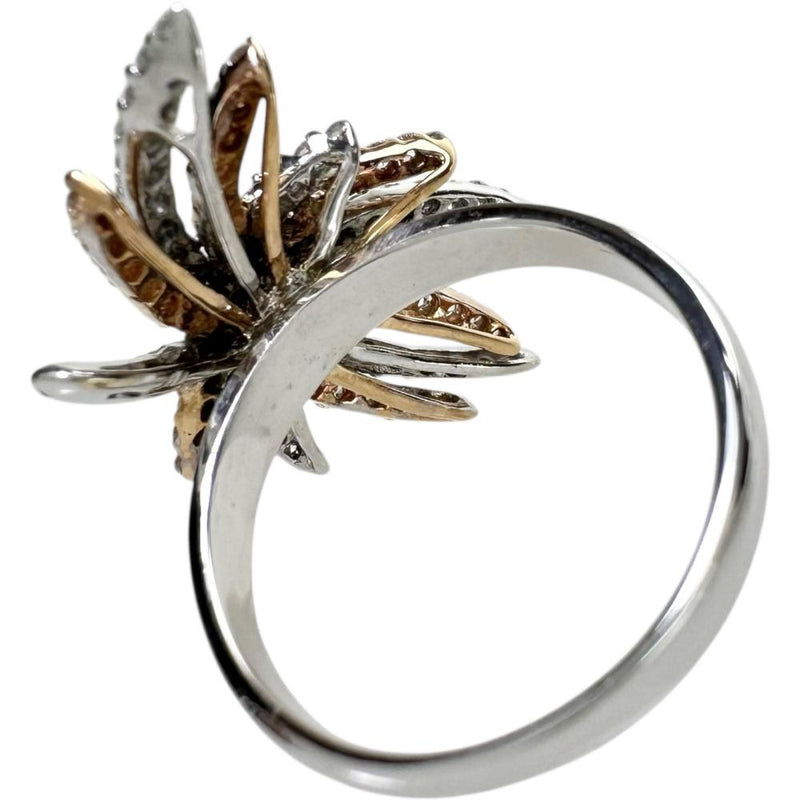 16号 ダイヤモンド 1.12ct リング・指輪 K18WGホワイトゴールド 18金/YG/PG 6.7g スリーカラー レディース 【中古】【真子質店】【NN】 【MiTMo】