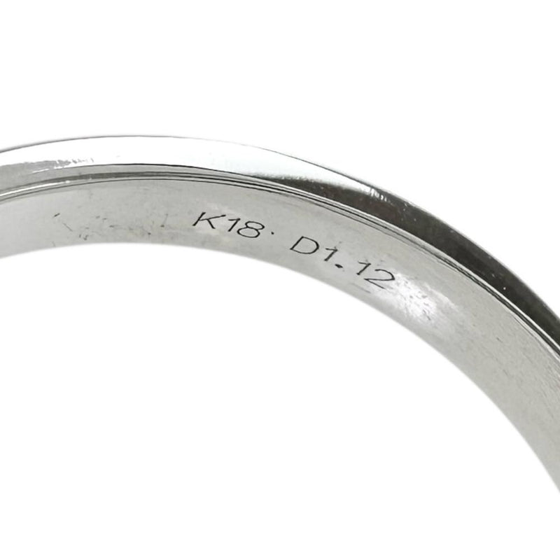 16号 ダイヤモンド 1.12ct リング・指輪 K18WGホワイトゴールド 18金/YG/PG 6.7g スリーカラー レディース 【中古】【真子質店】【NN】 【MiTMo】