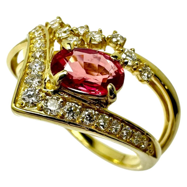 13号 パパラチアサファイア 0.69ct ダイヤモンド 計0.38ct リング・指輪 K18ゴールド 18金 4.0g レディース
【中古】【真子質店】【NN】




【YYx】