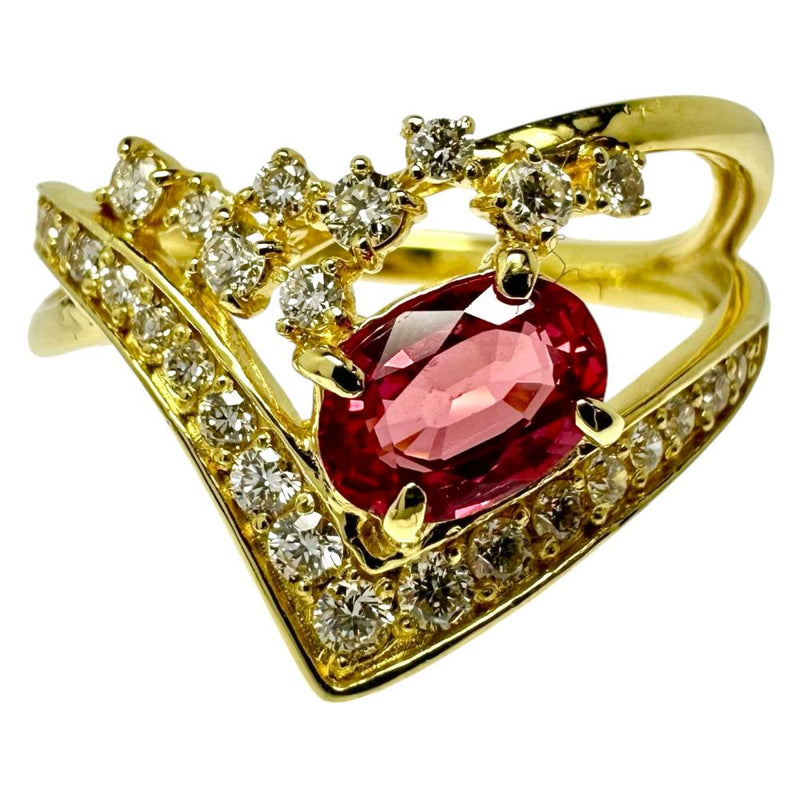 13号 パパラチアサファイア 0.69ct ダイヤモンド 計0.38ct リング・指輪 K18ゴールド 18金 4.0g レディース
【中古】【真子質店】【NN】




【YYx】