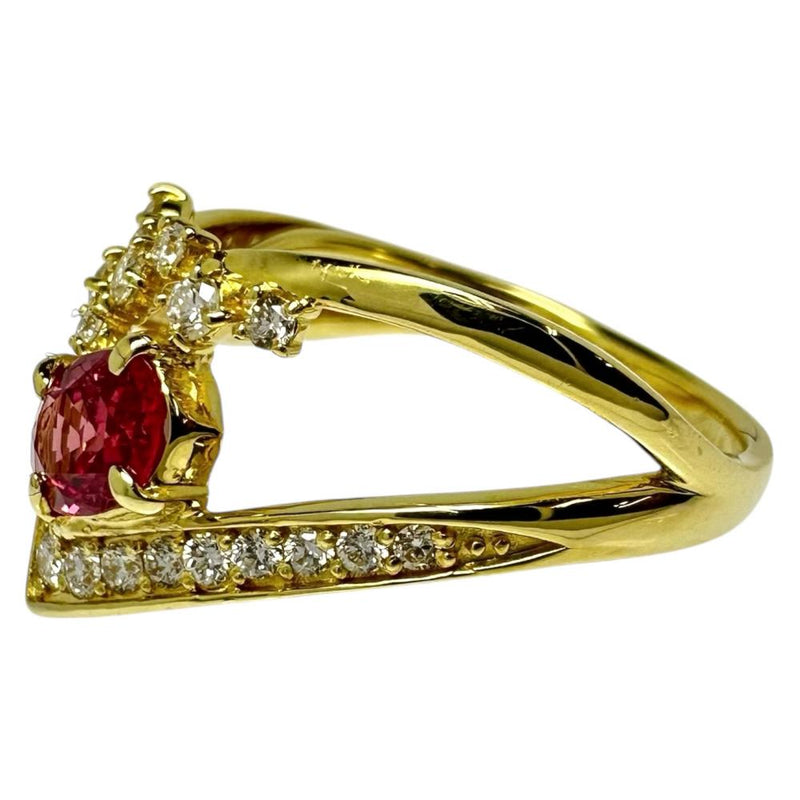 13号 パパラチアサファイア 0.69ct ダイヤモンド 計0.38ct リング・指輪 K18ゴールド 18金 4.0g レディース
【中古】【真子質店】【NN】




【YYx】