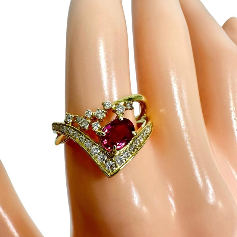 13号 パパラチアサファイア 0.69ct ダイヤモンド 計0.38ct リング・指輪 K18ゴールド 18金 4.0g レディース
【中古】【真子質店】【NN】




【YYx】