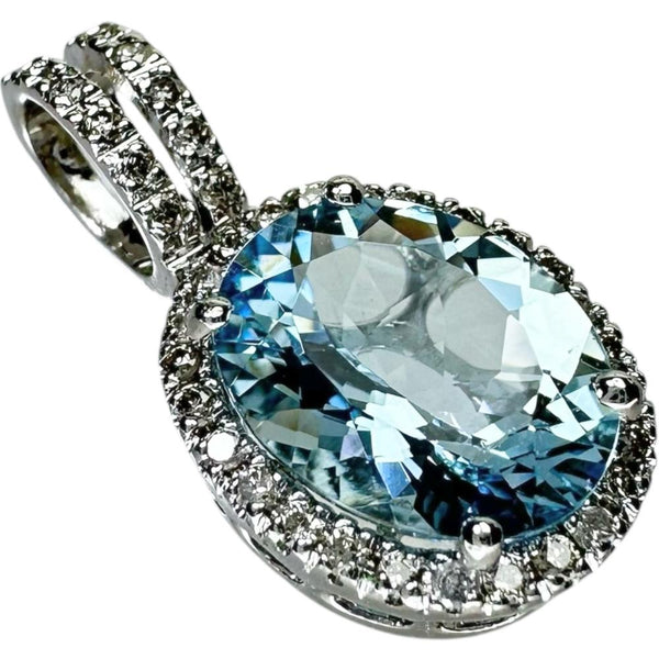 アクアマリン 2.11ct ダイヤモンド 0.20ct ペンダントトップ K18WGホワイトゴールド 18金 2.4g レディース
【中古】【真子質店】【NN】




【TTx】