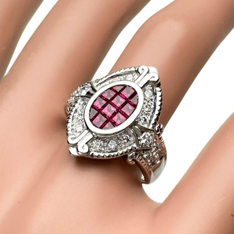 14.5号 ルビー 0.60ct ダイヤモンド 0.45ct リング・指輪 K18WGホワイトゴールド 18金 8.7g レディース
【中古】【真子質店】【NN】




【ITTI】
