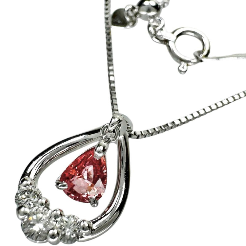 パパラチァサファイア 0.331ct ダイヤモンド 計0.15ct ネックレス K18WGホワイトゴールド 18金 3.2g 46cm レディース
【中古】【真子質店】【NN】




【YKI】