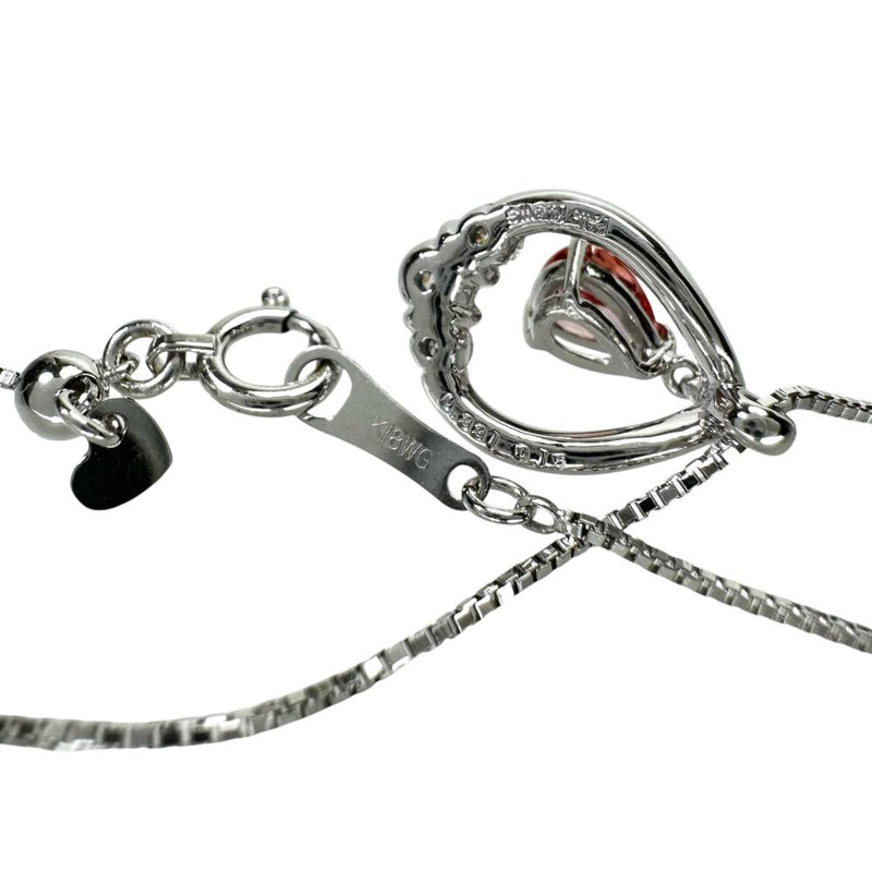 パパラチァサファイア 0.331ct ダイヤモンド 計0.15ct ネックレス K18WGホワイトゴールド 18金 3.2g 46cm レディース
【中古】【真子質店】【NN】




【YKI】