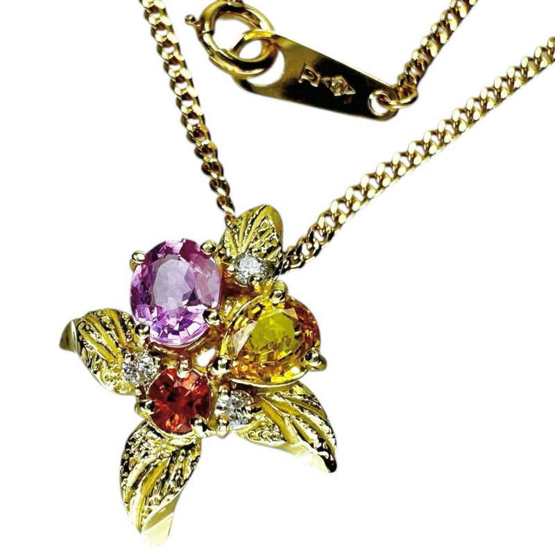 拡散検査なし マルチカラーサファイア ダイヤモンド 計0.04ct ネックレス K18ゴールド 18金 4.7g 39cm レディース
【中古】【真子質店】【NN】




【YSMa】
