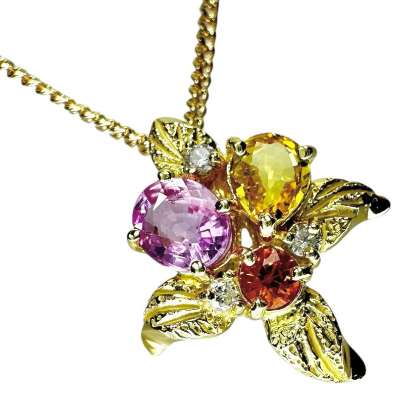拡散検査なし マルチカラーサファイア ダイヤモンド 計0.04ct ネックレス K18ゴールド 18金 4.7g 39cm レディース
【中古】【真子質店】【NN】




【YSMa】