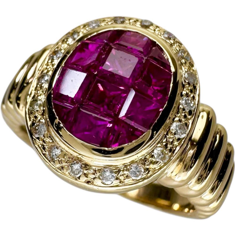 16号 ミステリーセッティングルビー 2.00ct ダイヤモンド 0.17ct リング・指輪 K18ゴールド 18金 9.3g レディース
【中古】【真子質店】【NN】




【ITTI】