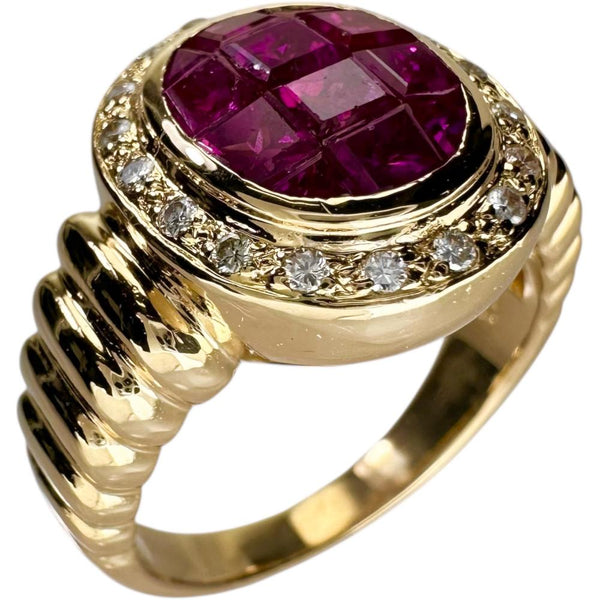 16号 ミステリーセッティングルビー 2.00ct ダイヤモンド 0.17ct リング・指輪 K18ゴールド 18金 9.3g レディース
【中古】【真子質店】【NN】




【ITTI】