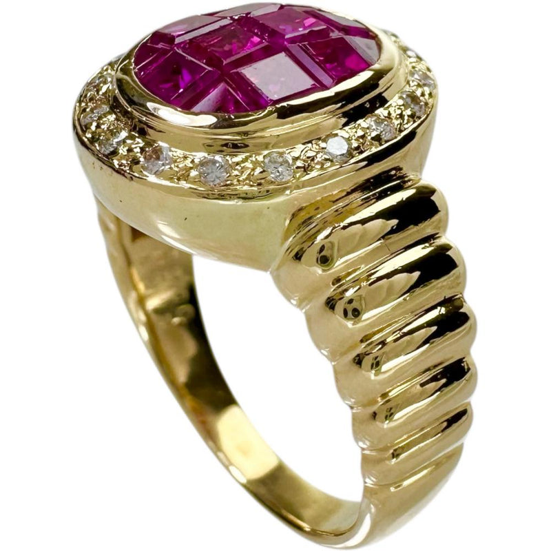 16号 ミステリーセッティングルビー 2.00ct ダイヤモンド 0.17ct リング・指輪 K18ゴールド 18金 9.3g レディース
【中古】【真子質店】【NN】




【ITTI】