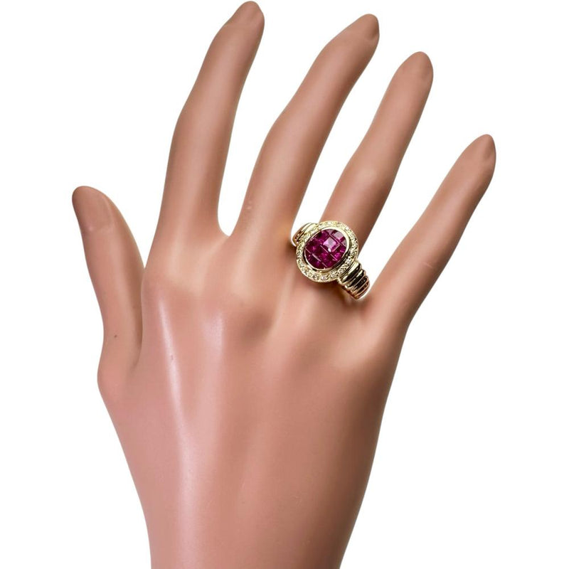 16号 ミステリーセッティングルビー 2.00ct ダイヤモンド 0.17ct リング・指輪 K18ゴールド 18金 9.3g レディース
【中古】【真子質店】【NN】




【ITTI】