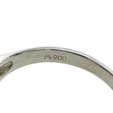 ★★最終特価品 15号 ヒスイ ダイヤモンド 計0.33ct リング・指輪 Pt900プラチナ 6.1g レディース 【中古】【真子質店】【NN】 【MoSD】