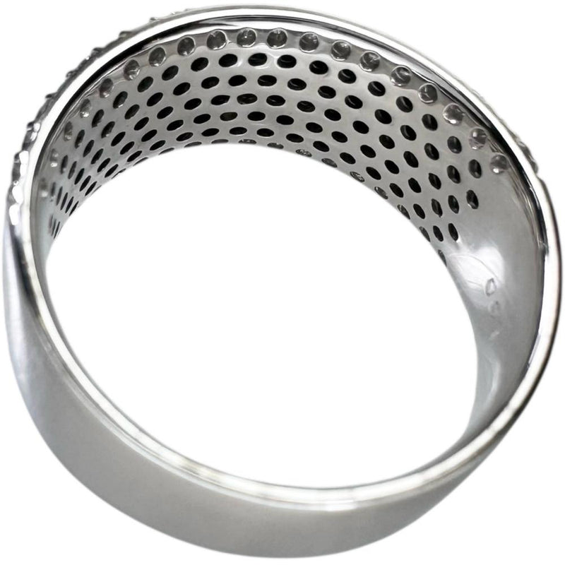 12号 ダイヤモンド(ブラックダイヤ含む) 計1.00ct リング・指輪 K18WG  