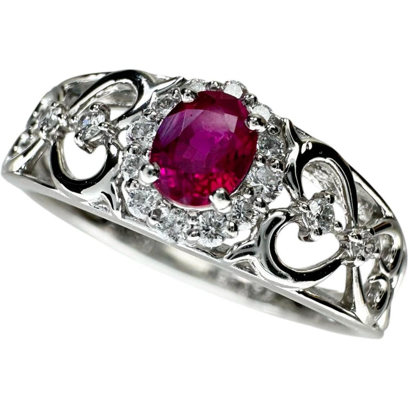 10号 ルビー 0.27ct ダイヤモンド 計0.12ct リング・指輪 Pt900プラチナ 2.9g レディース
【中古】【真子質店】【NN】




【TDT】